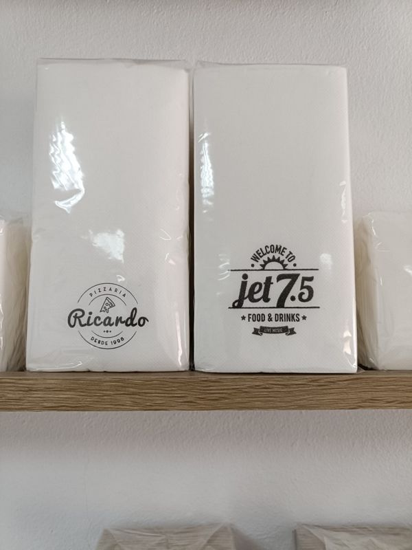 Guardanapos P&P 2 Fls 40x40 Personalizado Caixa 24 Ma�os 50 Unid